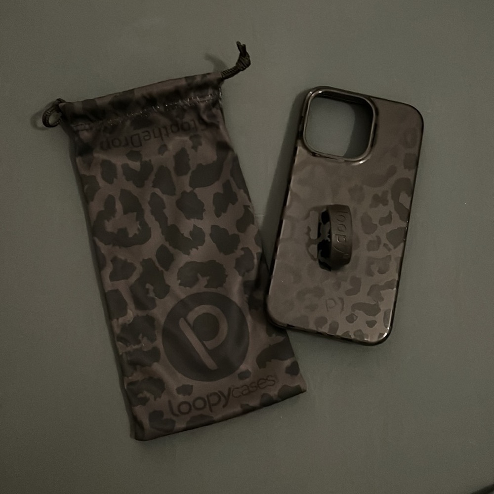 Brand new midnight leopard loopy case iPhone 13 pro